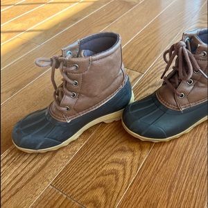 Boys size 12 Sperry boots brown